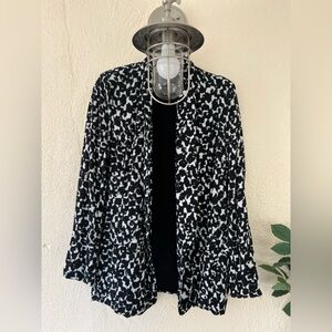 Just Female Black & White Copenhagen Scandi Girl Long Sleeve Effortless Blazer